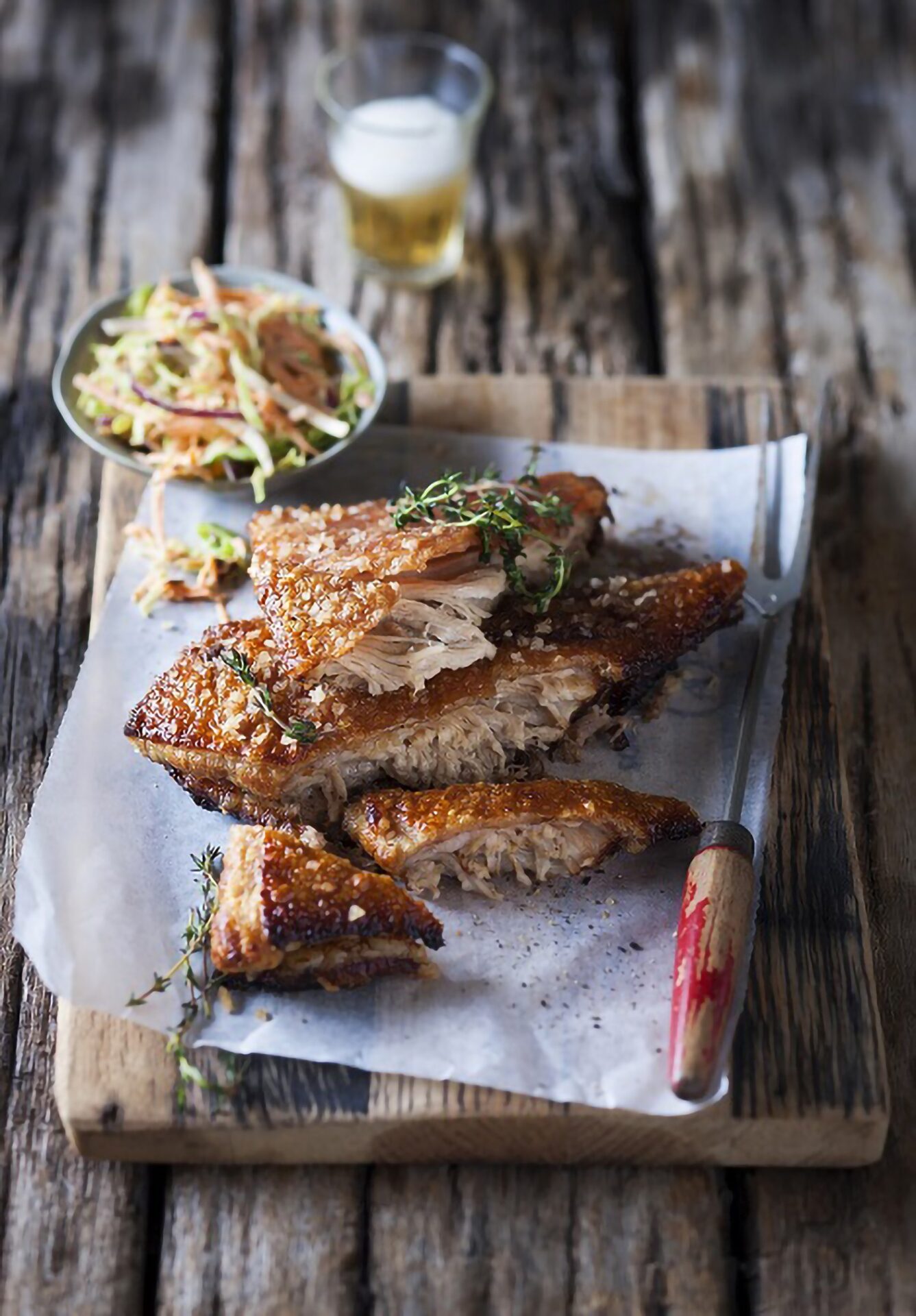 PULLED PORK BELLY WITH SPICY COLESLAW NOMU