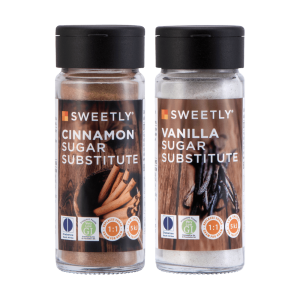 SWEETLY Cinnamon Shaker  & Vanilla Shaker Duo