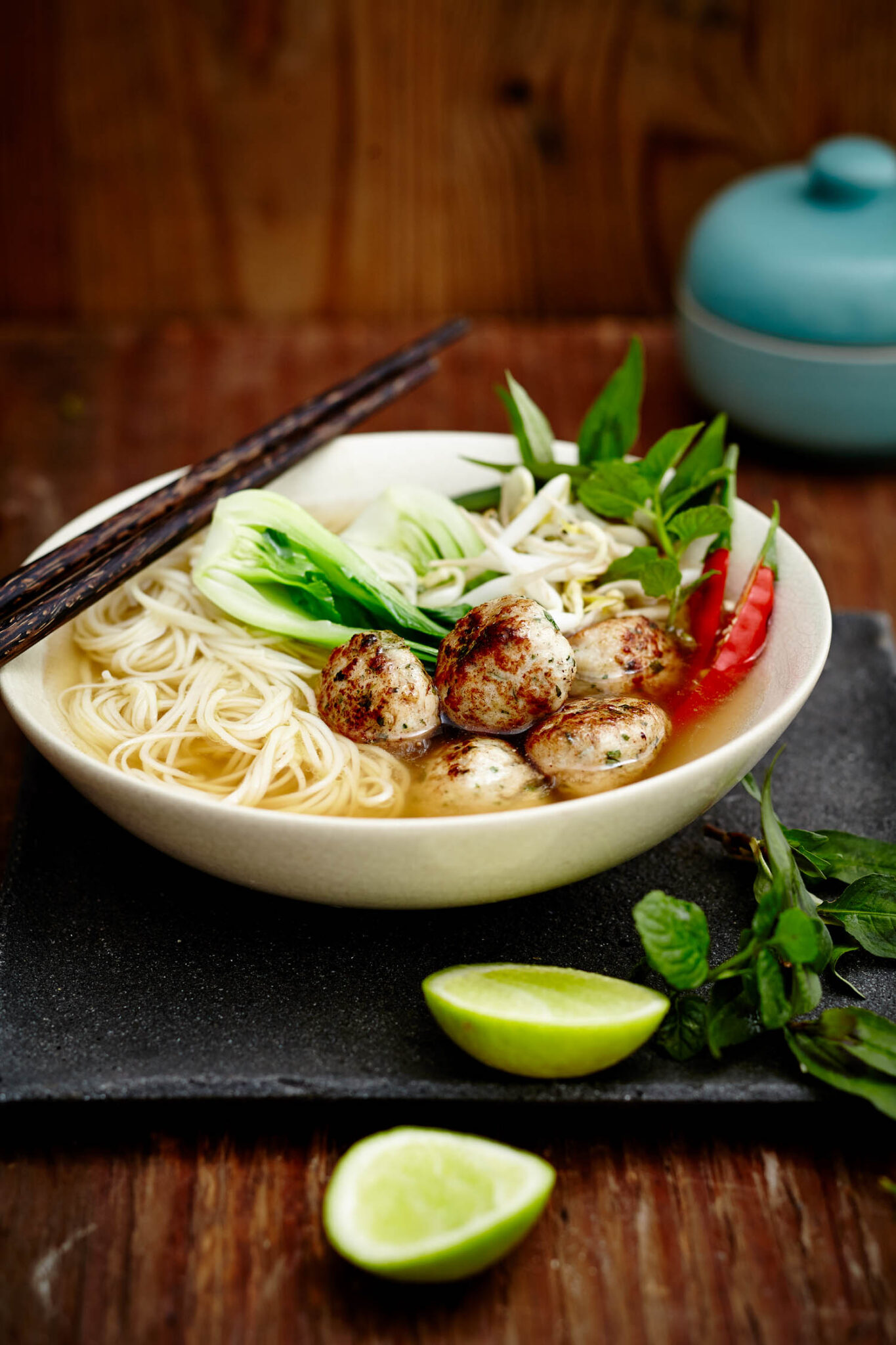 Asian Chicken Meatball Soup Nomu